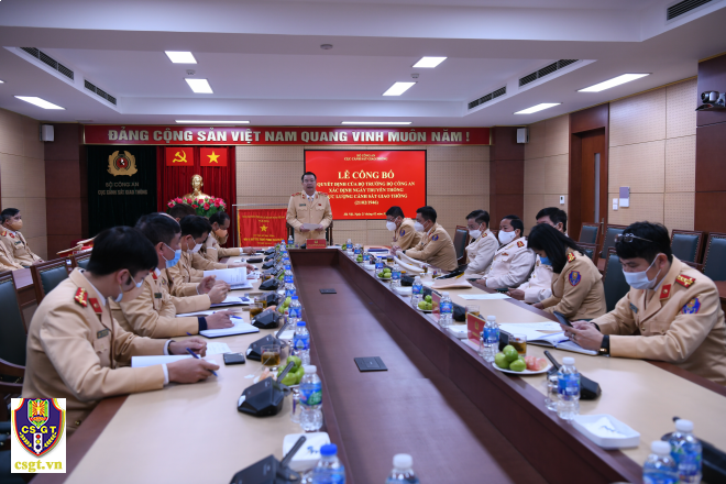 Công bố Quyết định của Bộ Công an xác định Ngày truyền thống lực lượng Cảnh sát giao thông